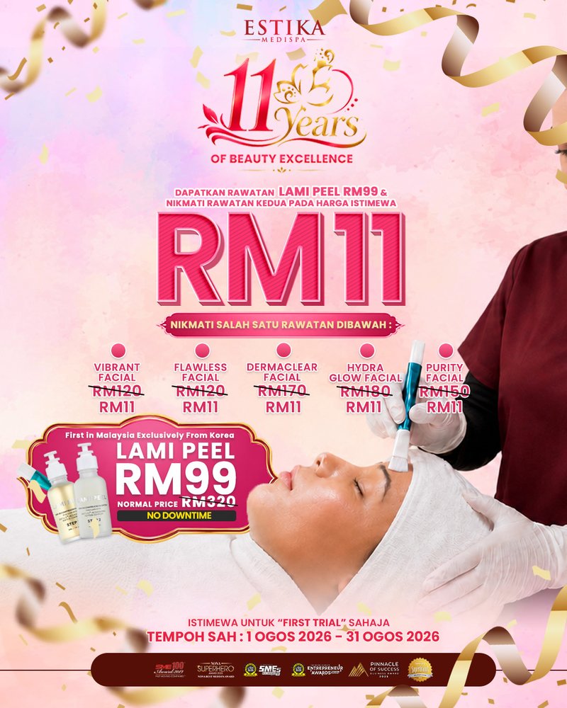 Promo 99 + 11: Lami Peel RM99, rawatan kedua RM11